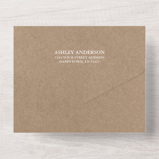 サファリ動物の少年の赤ちゃんシャワーとブッククラフト オールインワン招待状 (裏面)