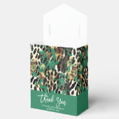 サファリ動物の毛皮のプリントパターン緑モダン フェイバーボックス (オープン)