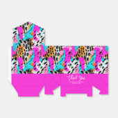 サファリ動物の毛皮プリントパターン カラフル ネオン フェイバーボックス (折り畳みなし)