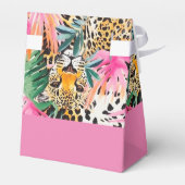 サファリ動物の毛皮プリントパターン レオパード フェイバーボックス (裏面サイド)