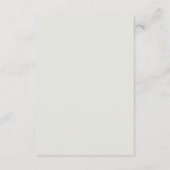 サファリ動物の水の色のベビーシャワーカード エンクロージャーカード (裏面)