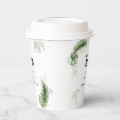 サファリ動物の男の子のシャワー 紙コップ (左)