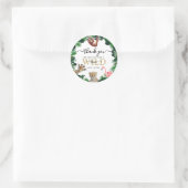 サファリ動物の誕生日パーティーのお気に入り ラウンドシール (バッグ)