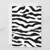 サファリ動物の誕生日パーティーへの招待 招待状 (裏面)