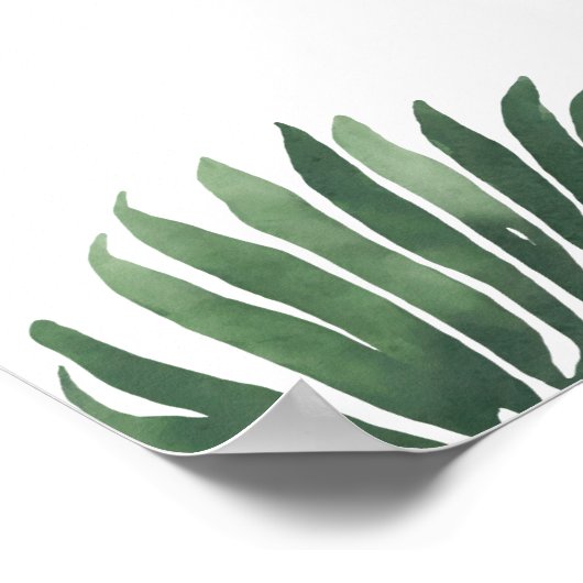 サファリ動物の誕生日パーティー歓迎サイン ポスター (角)