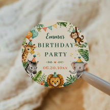 サファリ動物の誕生日