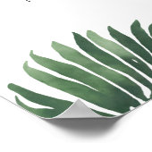 サファリ動物の赤ちゃんシャワー歓迎サイン ポスター (角)