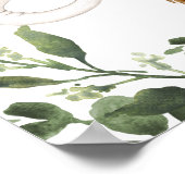 サファリ動物の赤ちゃんシャワー歓迎サイン ポスター (角)