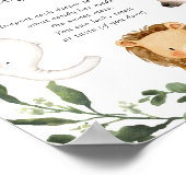 サファリ動物の赤ちゃんシャワー甘い混乱ポー推測 ポスター (角)