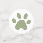 サファリ動物の赤ちゃんシャワー コンフェッティ (スモール正面)