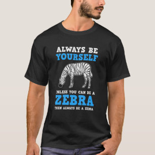 サファリ動物の野生動物ゼブラ子供へー Tシャツ