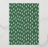 サファリ動物の風船ワイルドワンバースデーパーティー 箔招待状 (裏面)