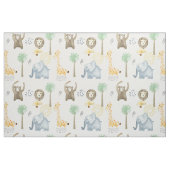 サファリ動物を使用した子供へ布 ファブリック (ファットクウォーター)