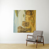 サファリ動物アフリカ野生動物ジャングル タペストリー (インサイチュ)