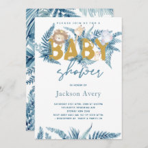 サファリ動物エキゾチック赤ちゃんシャワー