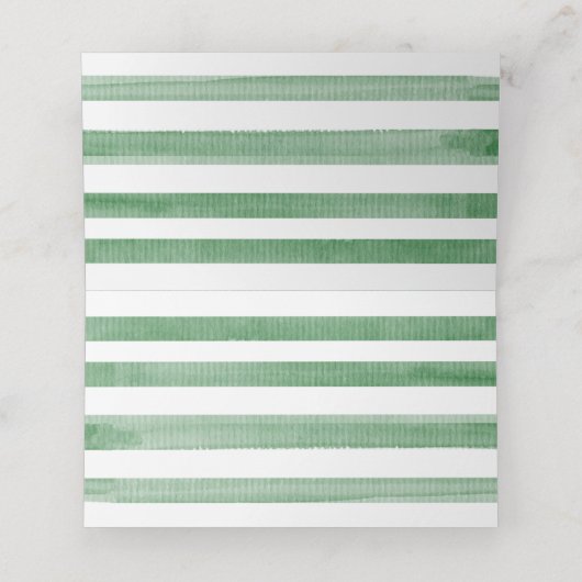 サファリ動物オベビー緑ジャングルベビーシャワー プレイスカード (内部開封)