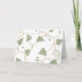 サファリ動物カリグラフィーベビーシャワー感謝メッセージ サンキューカード (裏面)