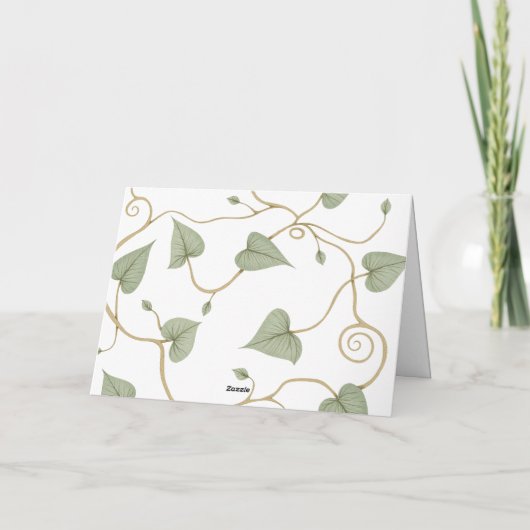 サファリ動物カリグラフィーベビーシャワー感謝メッセージ サンキューカード (裏面)