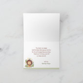 サファリ動物サンキューカードジャングルベビーシャワー サンキューカード (内部)