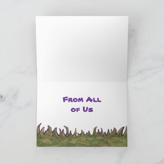 サファリ動物サンキューカード サンキューカード (内部)