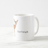 サファリ動物シカ コーヒーマグカップ (正面右)