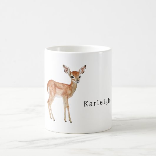 サファリ動物シカ コーヒーマグカップ (中央)
