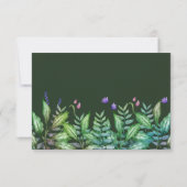 サファリ動物ジャングルグリーンボーイ赤ちゃんシャワー サンキューカード (裏面)