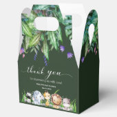 サファリ動物ジャングルグリーンボーイ赤ちゃんシャワー フェイバーボックス (オープン)