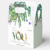 サファリ動物ジャングルグリーンボーイ赤ちゃんシャワー フェイバーボックス (オープン)