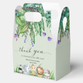 サファリ動物ジャングルグリーンボーイ赤ちゃんシャワー フェイバーボックス (オープン)