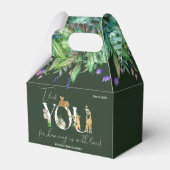 サファリ動物ジャングルグリーンボーイ赤ちゃんシャワー フェイバーボックス (正面サイド)