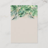 サファリ動物ジャングルベビーシャワー詳細qrcode エンクロージャーカード (裏面)