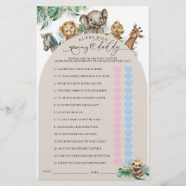 サファリ動物ジャングルマモダンマまたはパパゲーム