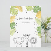 サファリ動物ジャングル動物園がワイルドカードを挿入 招待状 (スタンド正面)