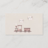 サファリ動物トレインベビーシャワーブックエンクロージャー エンクロージャーカード (裏面)