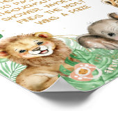 サファリ動物トロピカルシャワーおしゃぶり狩りゲーム ポスター (角)