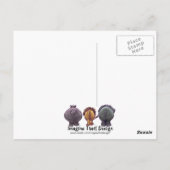 サファリ動物ハッピーバースデーはがき ポストカード (裏面)