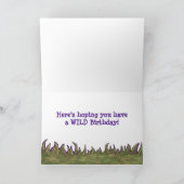 サファリ動物ハッピーバースデーカード カード (内部)