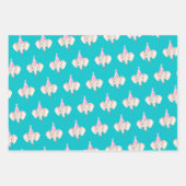 サファリ動物パーティー誕生日包装紙 ラッピングペーパーシート (正面)