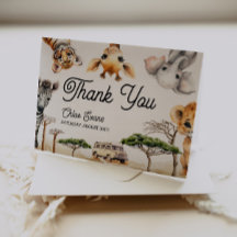 サファリ動物ベイビーシャワー