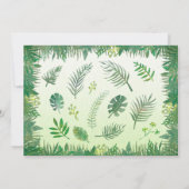 サファリ動物ベビーサンキューカード 招待状 (裏面)