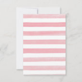 サファリ動物ベビーシャワーサンキューカードガール サンキューカード (裏面)