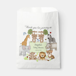 サファリ動物ベビーシャワーパーティープレゼント フェイバーバッグ