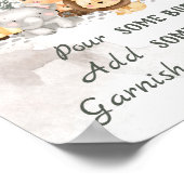 サファリ動物ベビーシャワーミモサバーポスター ポスター (角)