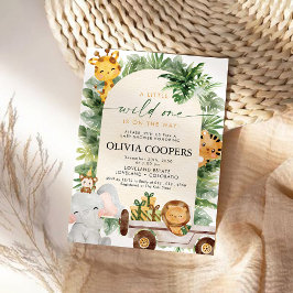 サファリ動物ベビーシャワー招待状 招待状