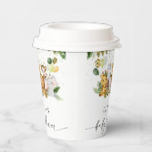 サファリ動物ベビーシャワー紙カップ 紙コップ (右)