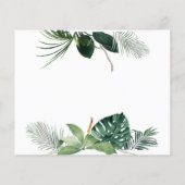 サファリ動物ベビー水色ジャングルベビーシャワー (裏面)