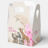 サファリ動物ボホバルーンガール1st誕生日 フェイバーボックス (オープン)