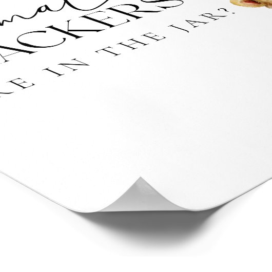 サファリ動物モダン赤ちゃんシャワーゲームポスター ポスター (角)