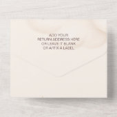 サファリ動物ワイルドワンベビーシャワー オールインワン招待状 (裏面)